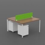 Cluster of 2 Face to Face Workstation Desk