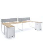 DIAMOND : Workstation Cluster of 2 In-Line (C-Shape)