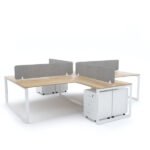 DIAMOND Workstation Cluster of 4 Face-to-Face (Cross-Shape)