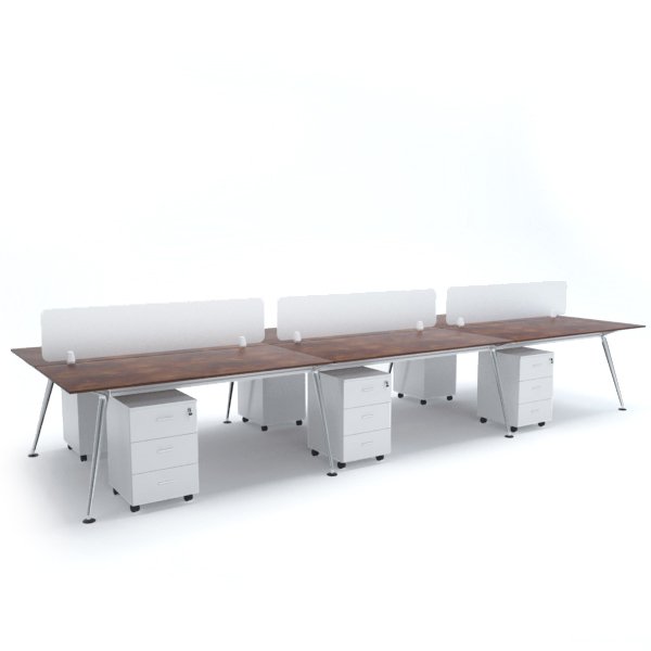 ELEGANTE : Workstation Cluster of 6 Face-to-Face