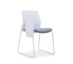 EMS-004C White Frame Grey Fabric