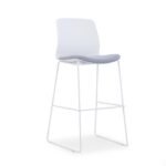 EMS-005C White Frame Grey Fabric