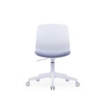 EMS-006C White Frame Grey Fabric - Image 3