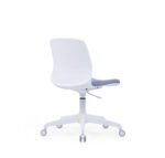 EMS-006C White Frame Grey Fabric - Image 2