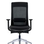 EVL-002B | Black Mesh Back Fabric Seat