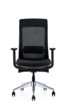 EVL-002B | Black Mesh Back Fabric Seat