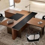Executive Desk With Conversation Table