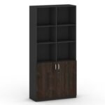 Aku Series Open Shelf Full Height 2 Door Cabinet