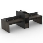 Four Cubical Workstation Desk– Custom Colors and Warranty