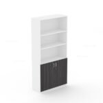 Best Full Height Cabinet With Bottom Wood Top Open Shelves | Custom Made Storage Solutions