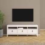 Barcelona Tv Unit 3 Drawers in White