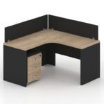 Camer Series L-Shape Single Workstation Desk