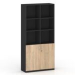 Camer Series Open Shelf Full Height 2 Door Cabinet