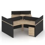 Camer Series Triangle Workstation Desk