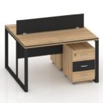 Man Series Cluster of 2x Face to Face Workstation