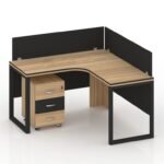 Man Series L-Shape Single Workstation Desk