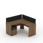 L Shape Workstation Desk with Modern Design Features
