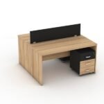 Two Workstation Desk With EGGER® Germany Board Material