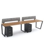 V : Workstation Cluster of 2 In-Line