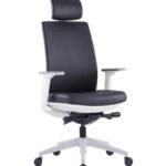 VIX-AG White Frame Black PU