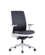 VIX-BG White Frame Black PU