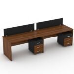 Modern 2 Person Workstation Desk – Stylish & Customizable