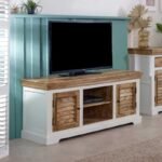 Alfie TV Stand Up to 57" Solid Mango Wood