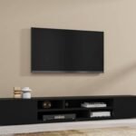Coby Wooden TV Stand 209cm in Black Matt