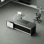 Flat Manager Desk (White Leg)