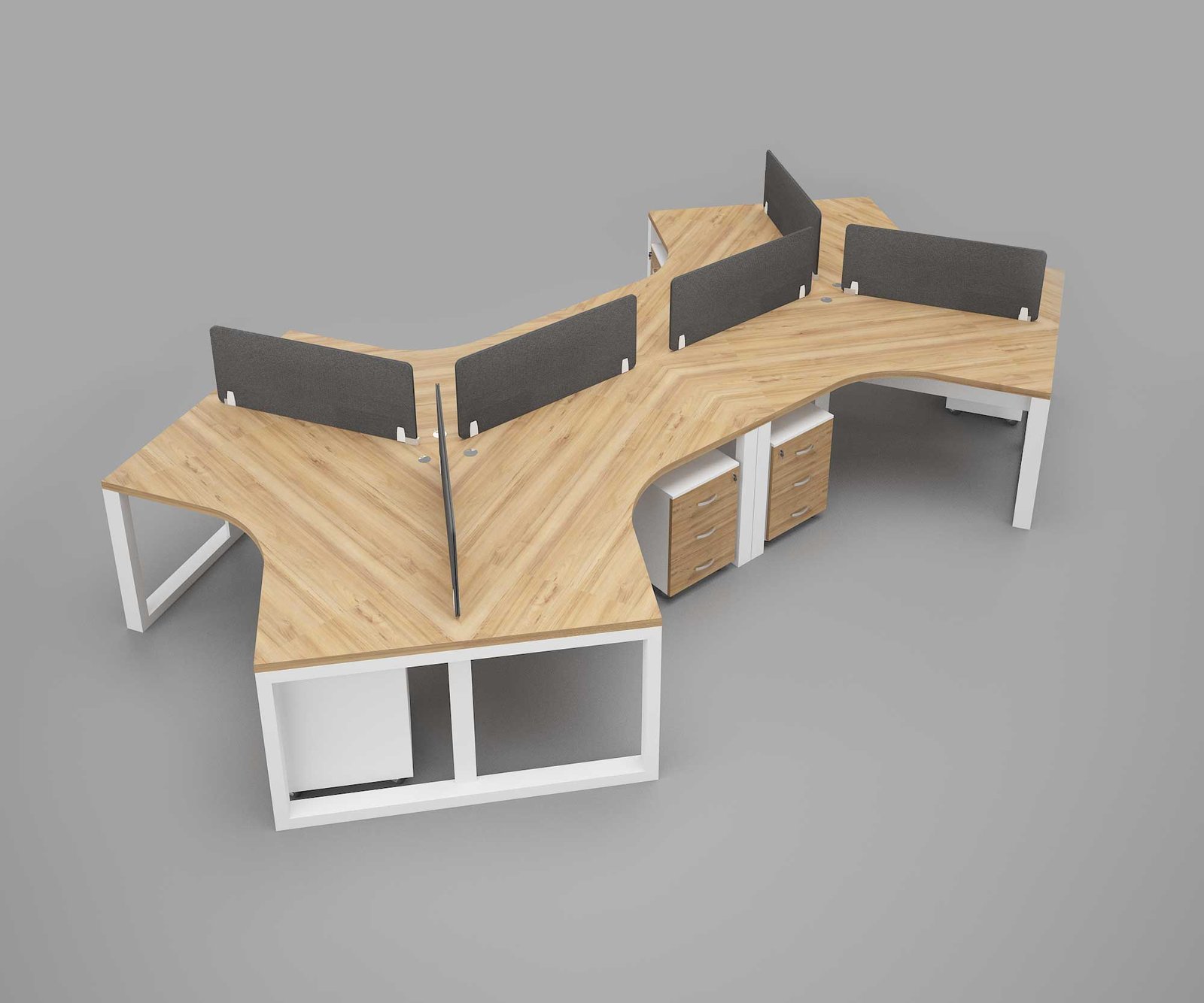 workstation-3.jpg Groove 6 Person Workstation - Image 1